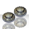 Set of 2 Bolt-On Front Center Caps for 2019-2025 Ram 3500 Tradesman - Chrome