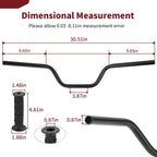 Black HandleBar for Yamaha Raptor YFM 700 700R (2013–2024)