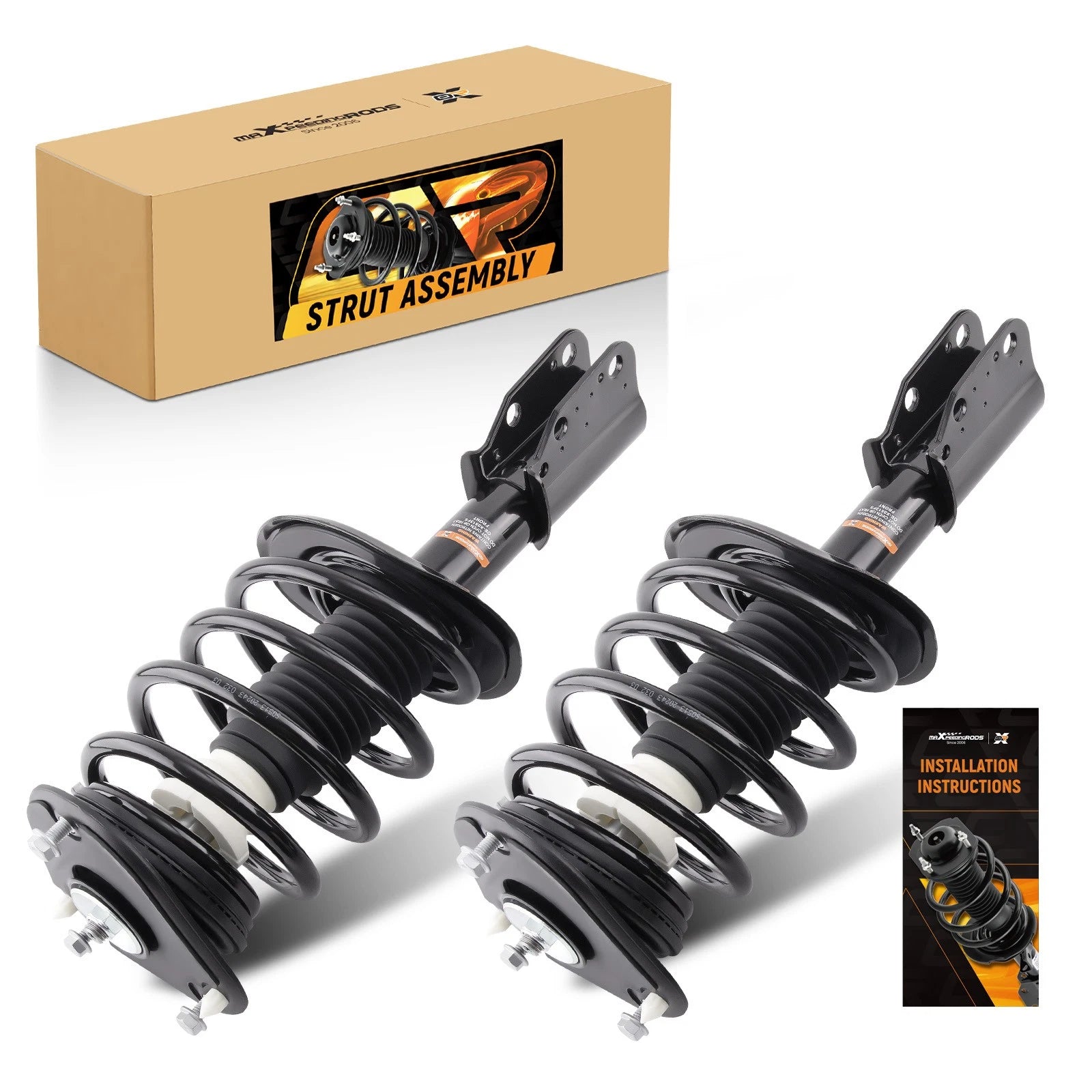 2X Front Complete Struts w/Coil Springs for Buick Lucerne Cadillac DTS (2006–2011)