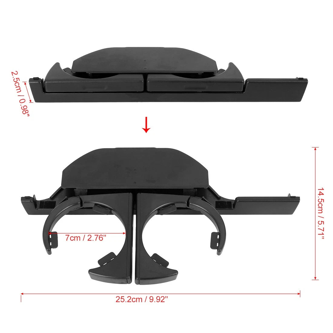 Cup Holder for BMW 530i (2001–2003) 51168190206 Black