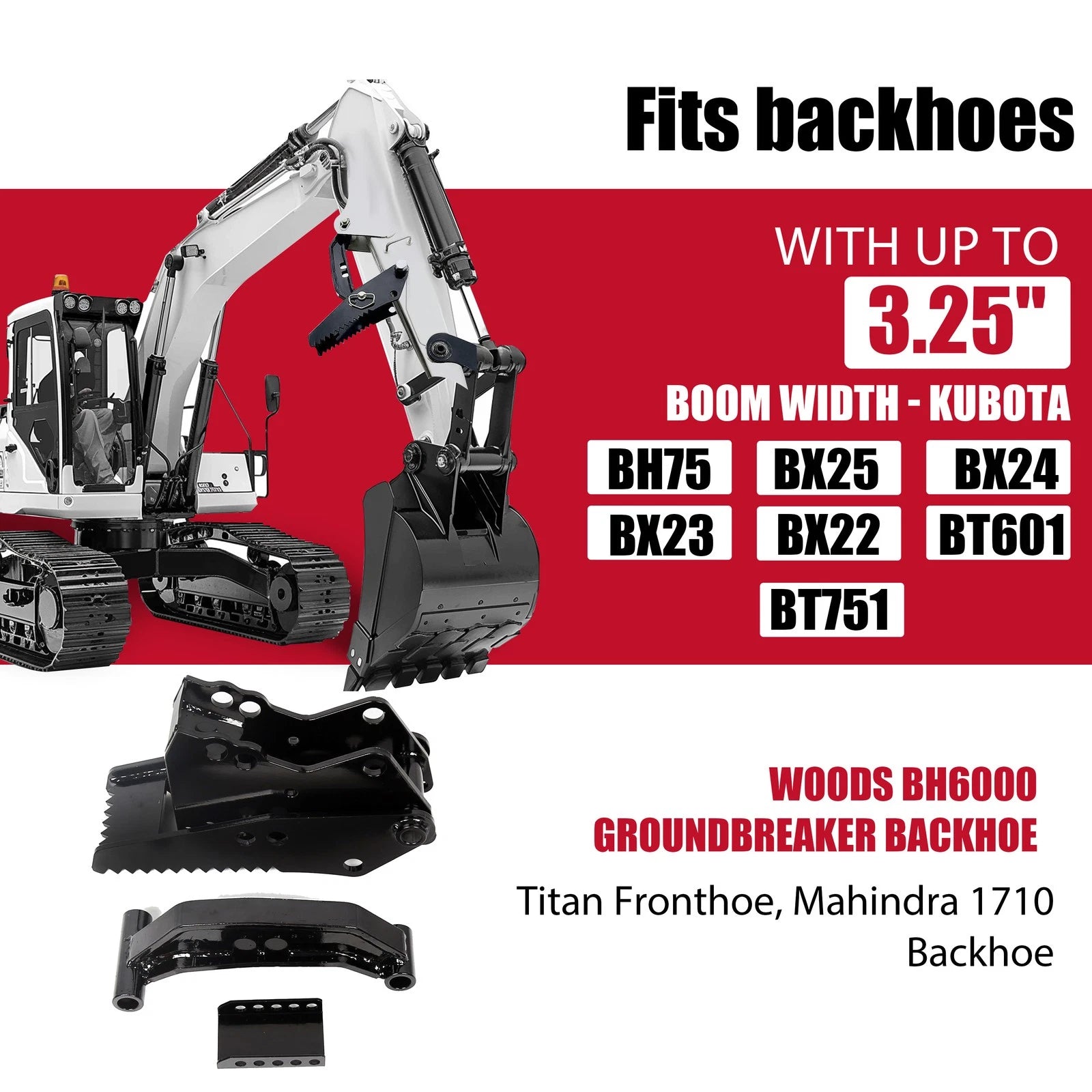 Backhoe Thumb Attachment for Kubota Mahindra (Universal Claw)