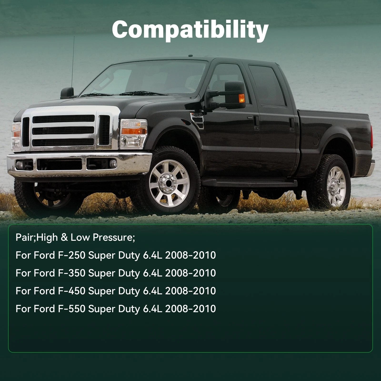 Twin Turbo Set for Ford F250-F550 Super Duty 6.4L (2008–2010)