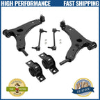 Set of 4 Front Lower Control Arms Sway Bars Ball Joints for Ford Focus (2006–2011)