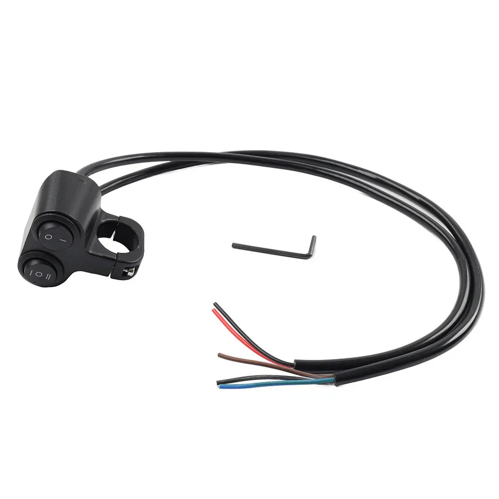 7/8" Dual Button On/Off Switch for Motorcycle ATV Handlebar Headlight Light