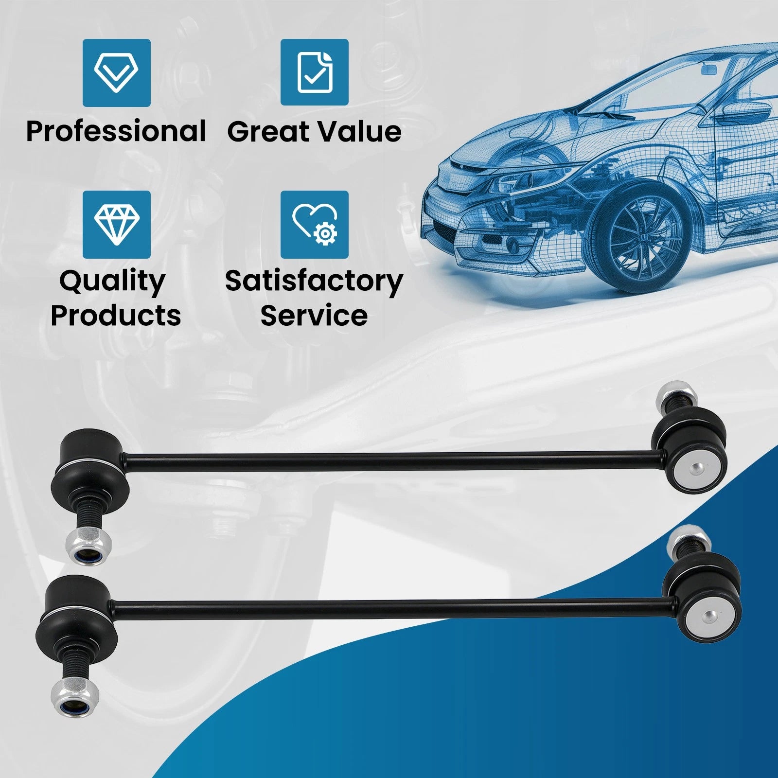Front Sway Stabilizer Bar Links for Chevy Equinox Terrain Vue Torrent (2008–2017)