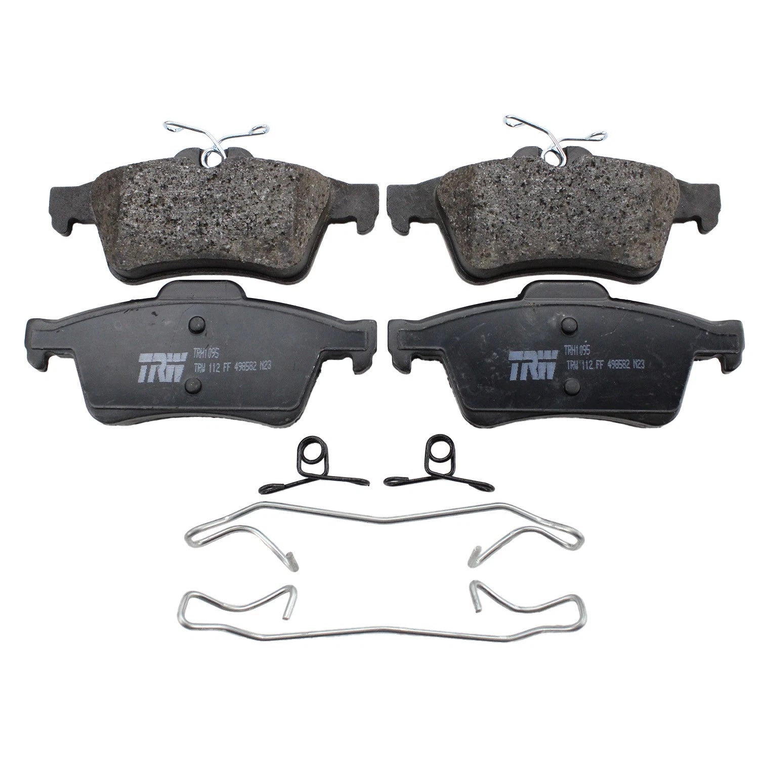 Set of 2 DuraGo Rear Rotors & TRW Pro Low-Met Brake Pads for Focus ST (2013–2018)