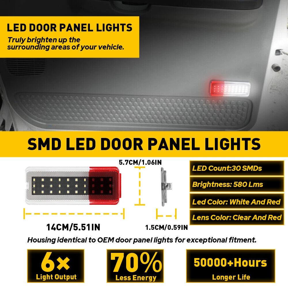 AUXITO LED Door Courtesy Light for Ford Excursion (2000–2005) F250 F350 (1999–2007)
