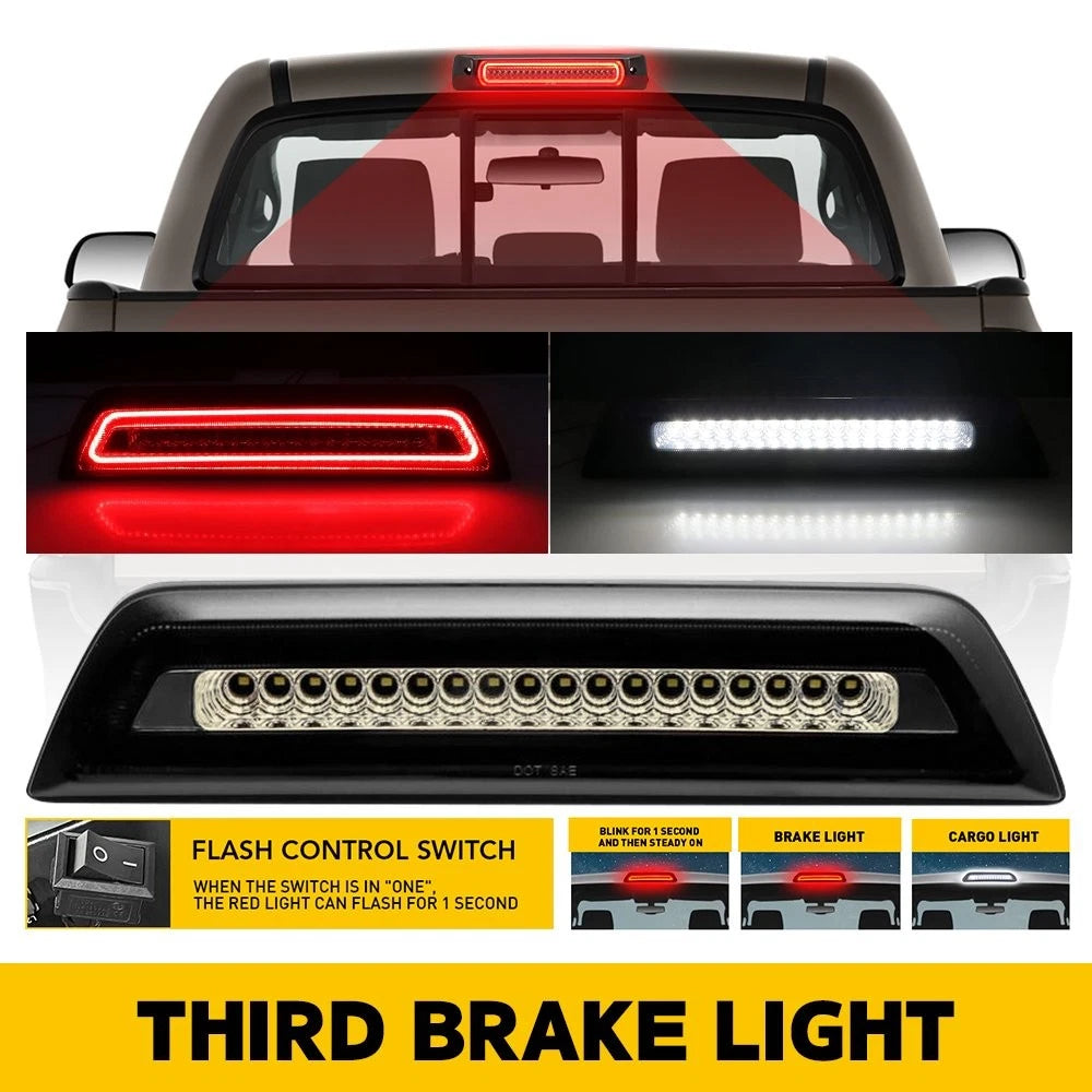 F1 Strobe Style LED 3rd Tail Brake Light for Toyota Tacoma (2016–2023)