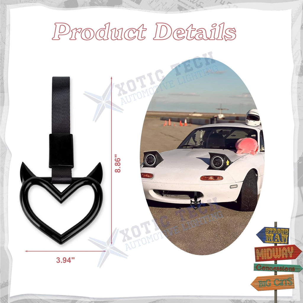 Devil Bumper Warning Hand Strap for Car Hang Ring Handle (2010-2020)