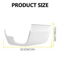 White Left & Right Wing Mirror Covers for Ford Transit Tourneo (2014-2023)