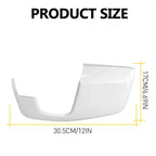 White Left & Right Wing Mirror Covers for Ford Transit Tourneo (2014-2023)