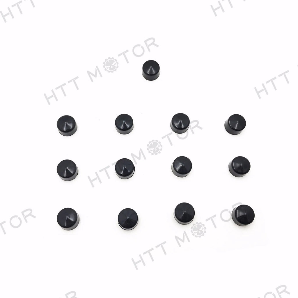 13 Piece Black Cap Dress Kit for Harley Softail & Dyna (2007–2015)