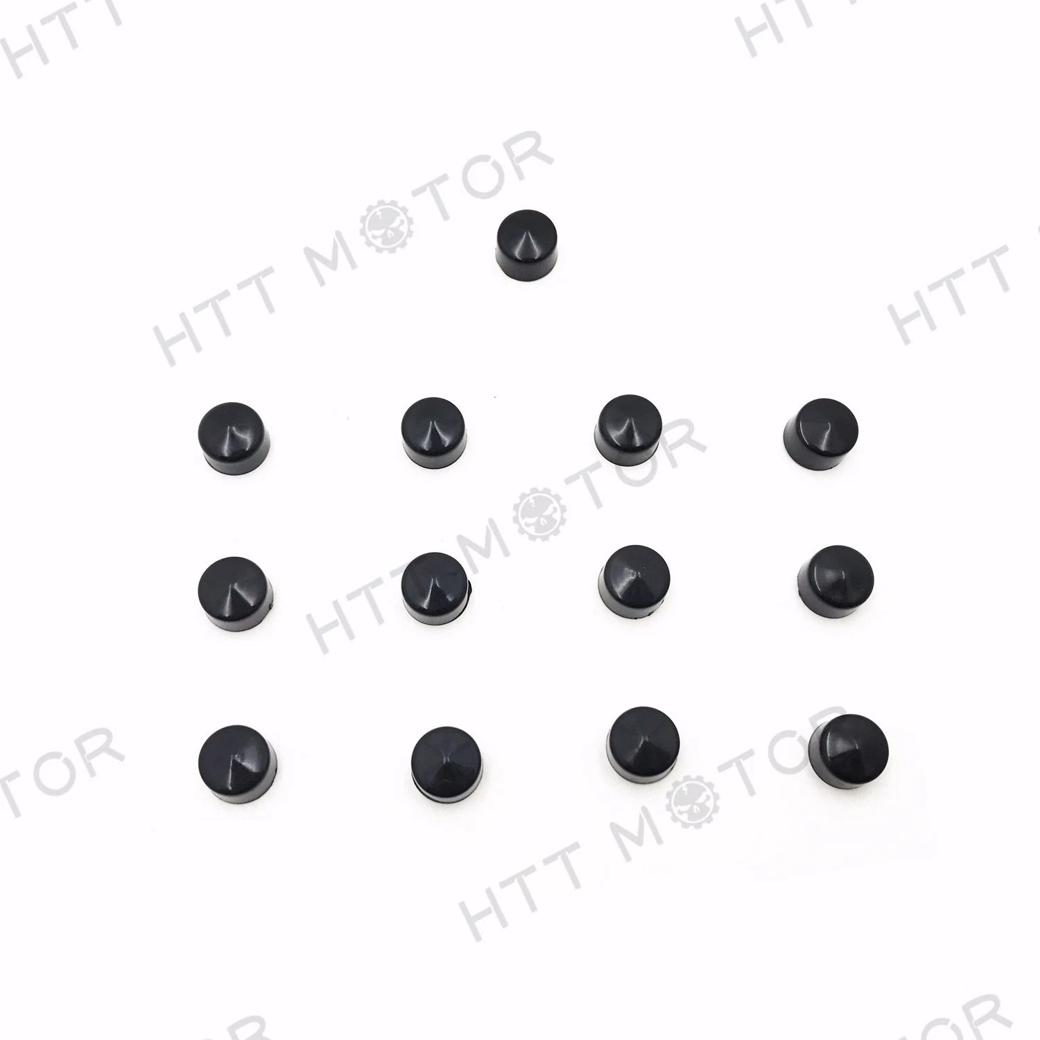 13 Piece Black Cap Dress Kit for Harley Softail & Dyna (2007–2015)
