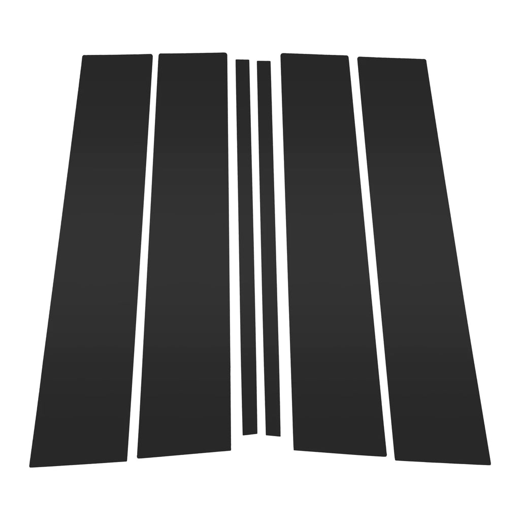 Set of 6 Door Pillar Window Trim for Ford Explorer (2020–2023) Black