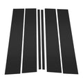 Set of 6 Door Pillar Window Trim for Ford Explorer (2020–2023) Black