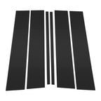 Set of 6 Door Pillar Window Trim for Ford Explorer (2020–2023) Black