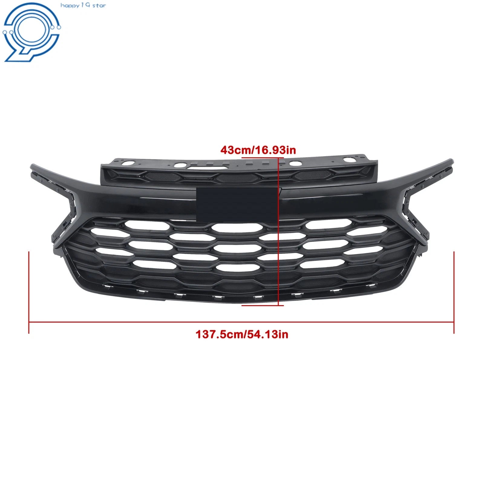 Gloss Black Front Bumper Grille for Chevrolet Trailblazer (2024-2026)