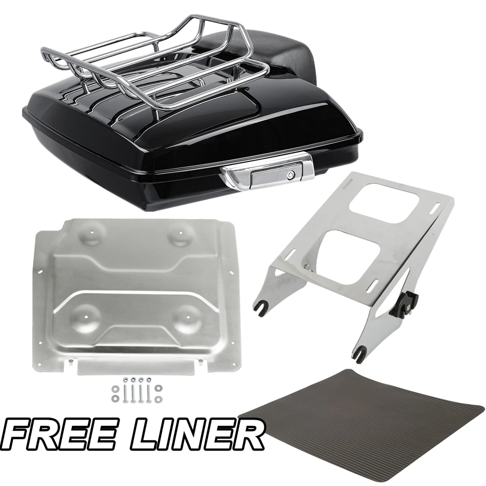 Razor Trunk Mount Rack Base Plate Pad for Harley Road Glide (2014–2026)