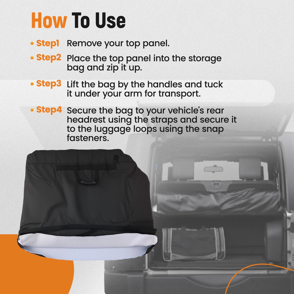 Freedom Panel Hard Top Storage Bag for Jeep Wrangler JK (2007–2025)