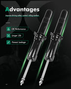 Front Pair Shocks Struts for Ford Fusion MKZ Milan (2010–2012) 2.5L 3.0L 3.5L