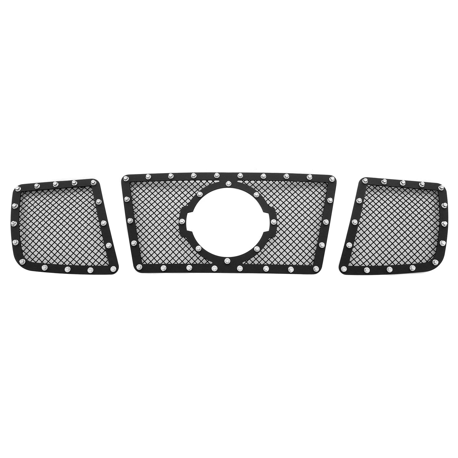 Stainless Black Mesh Rivet Upper Grille for Nissan Armada/Titan (2004-2007)