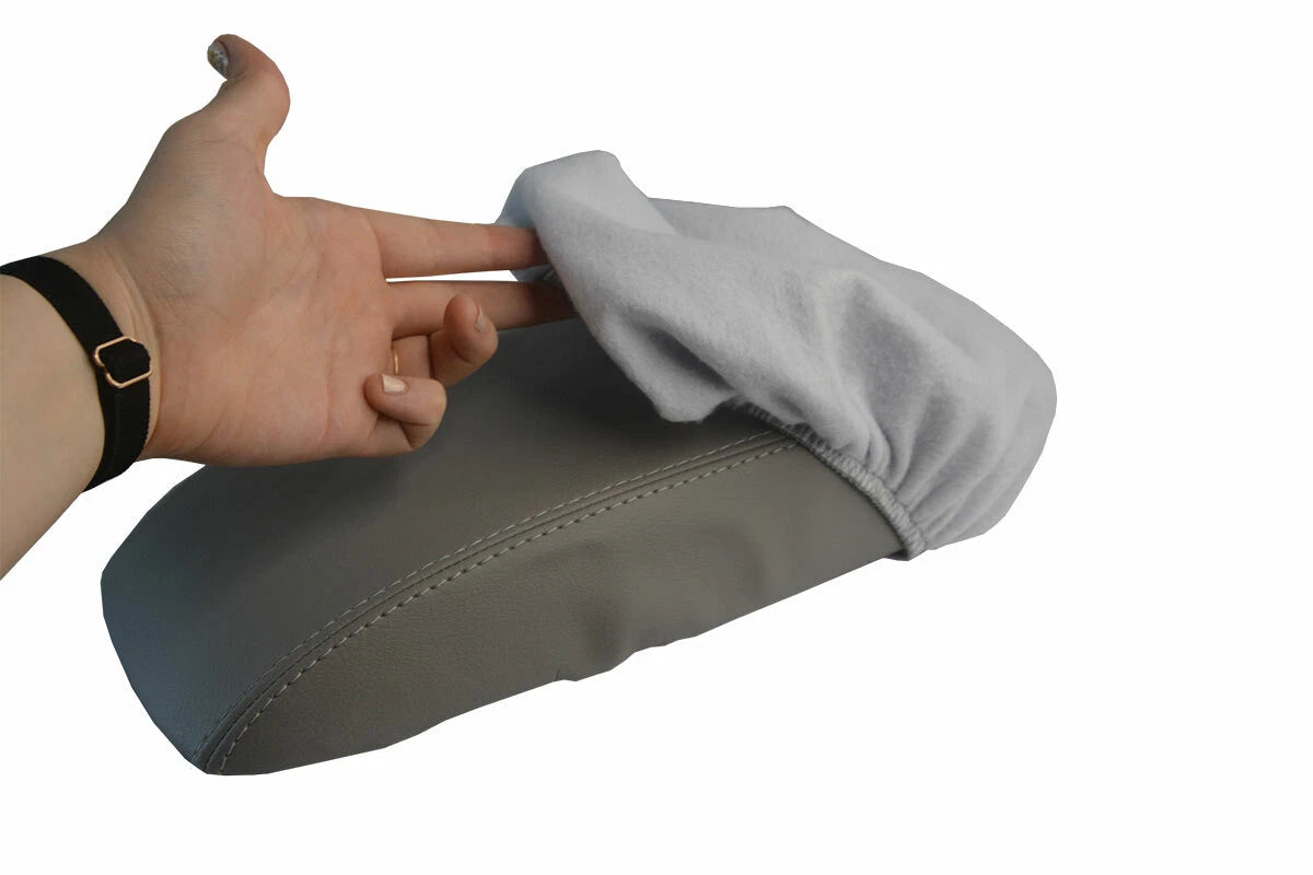 Fleece Console Lid Armrest Cover for Honda Accord (1998–2002) Gray