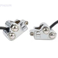 Silver CNC 7/8" Motorcycle Handlebar Switch Pair for Headlight Indicator Horn