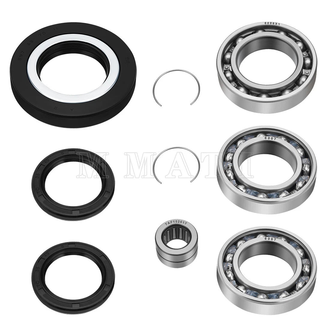 Rear Differential Bearing Seal Kit for Honda Foreman 500 520 4x4 (2012–2024)