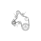 Drive Fan Belt + Idler Pulley Kit for Hilux 3.0L Diesel (2005–2013)