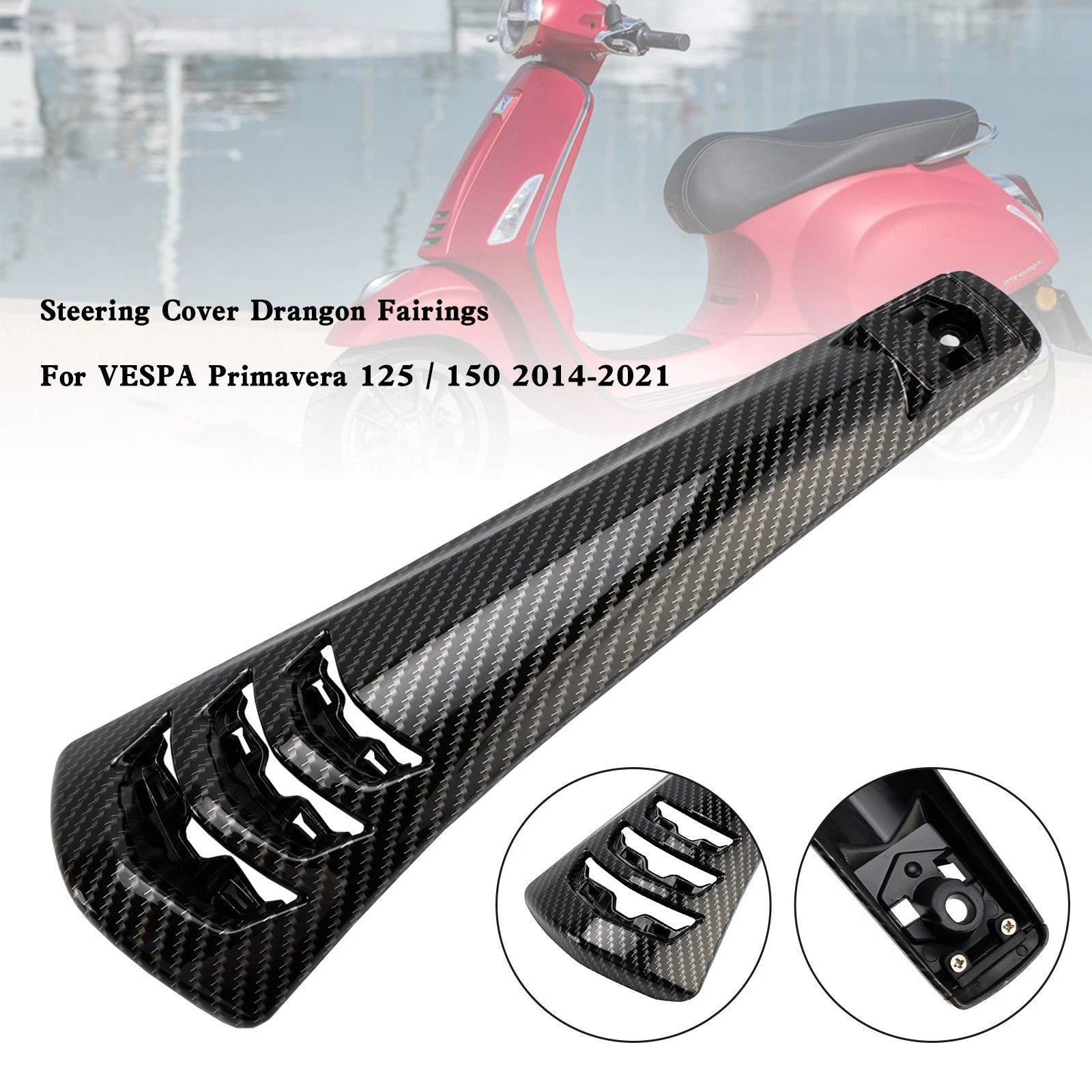 Steering Horn Cover Fairing for Vespa Sprint Primavera 125/150 (2014–2021) Carbon
