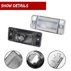 Set of 4 Clear Front Rear Side Marker Lights for Ford Bronco F-Series (1970–1977)