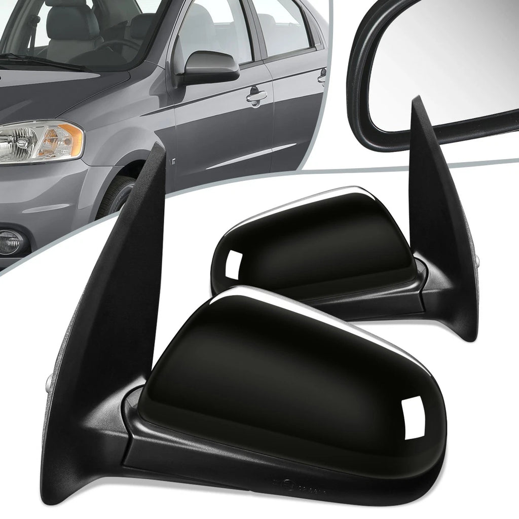 Pair of Power Heated Side View Door Mirrors for Chevy Aveo (2007–2011) GM1320328 GM1321328