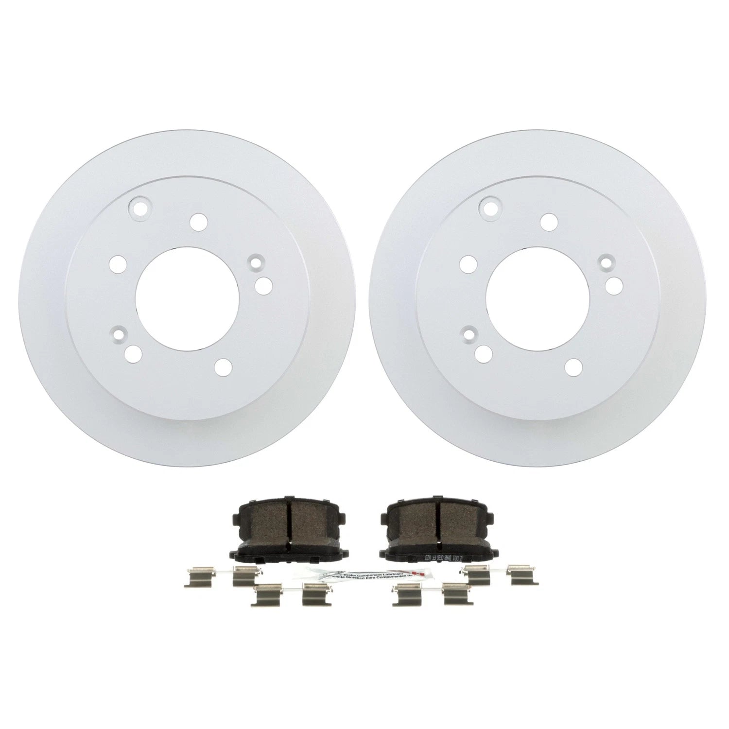 Disc Brake Rotors & Ceramic Brake Pads Kit for Kia Forte Koup (2010–2016)