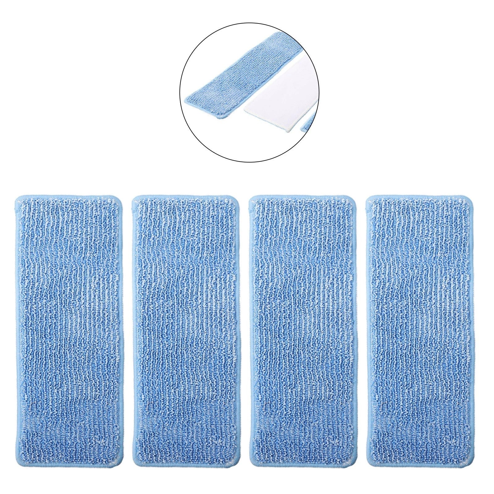 Set of 4 Mop Cloths for Floor Cleaning (Compatible with )