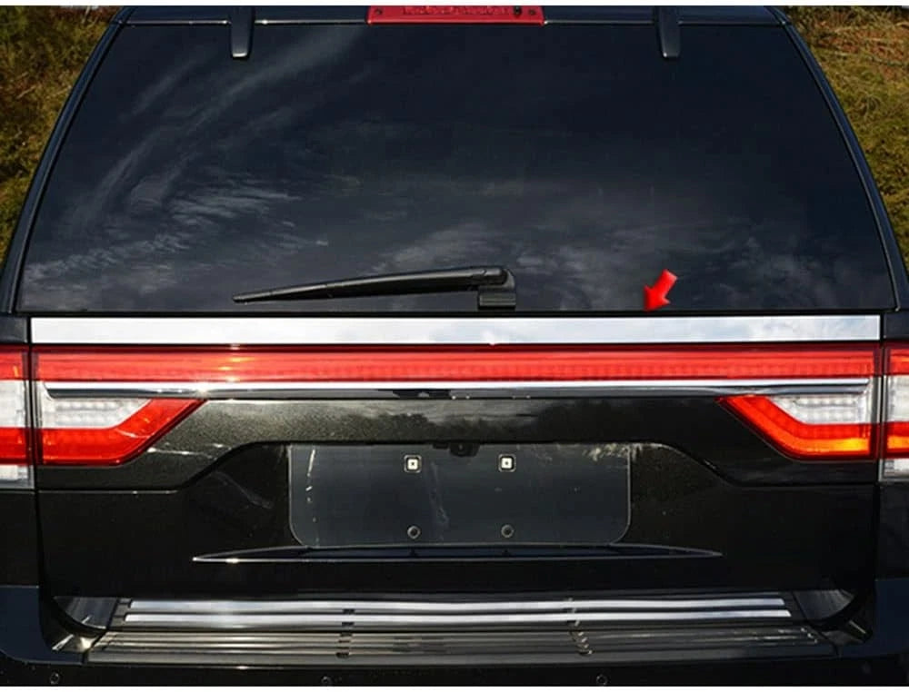 1pc. Luxury FX Stainless Steel U. License Bar for 2015-2017 Lincoln Navigator 4D
