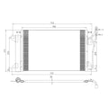 Replacement A/C Condenser w/TOC Repair Part For 2006-2009 Ford Fusion