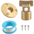 1/2 Inch NPT Solid Brass Garboard Drain Stopper for Boat (N/A)