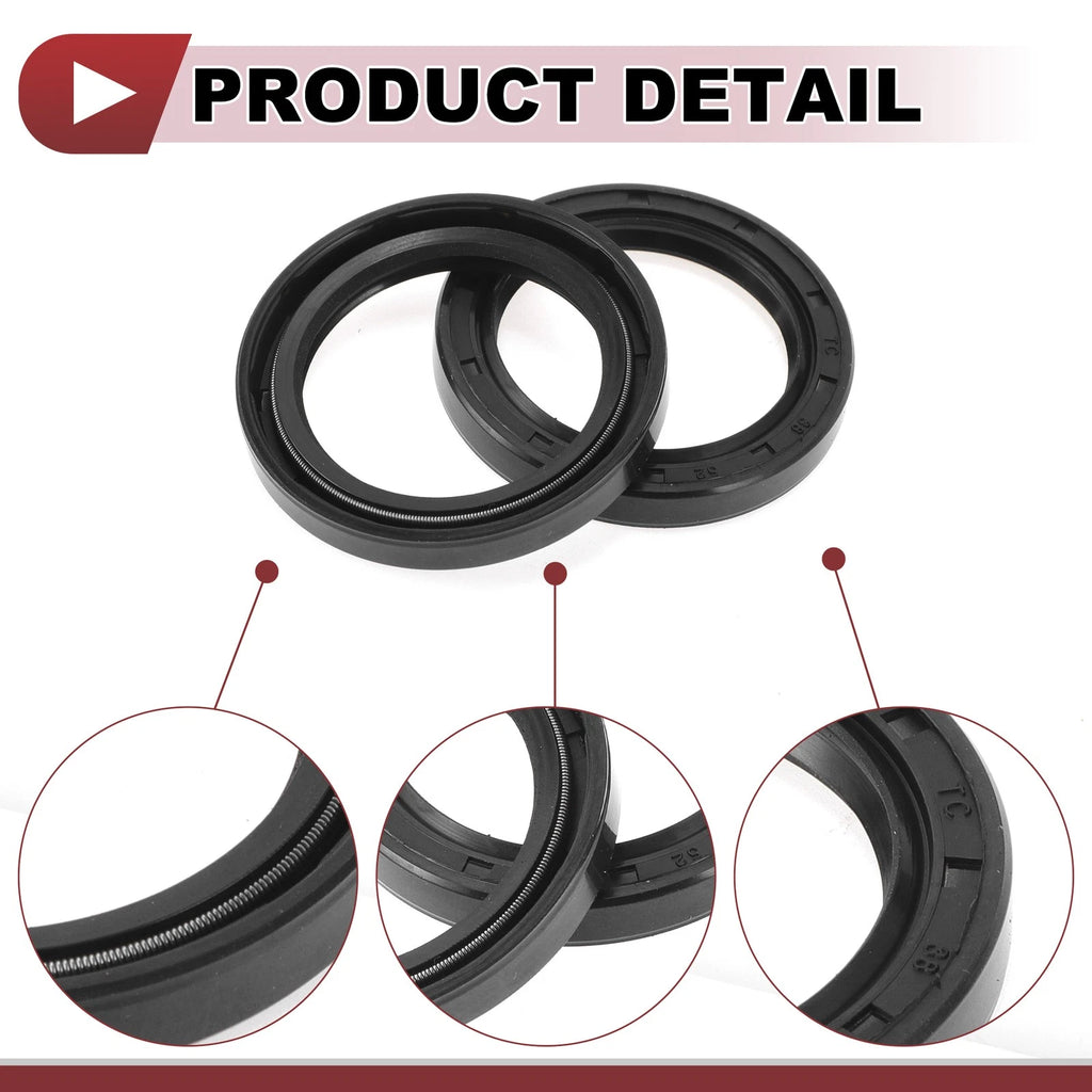 Set of 5 Rotary Shaft Oil Seals for Various Models (38x52x7mm)