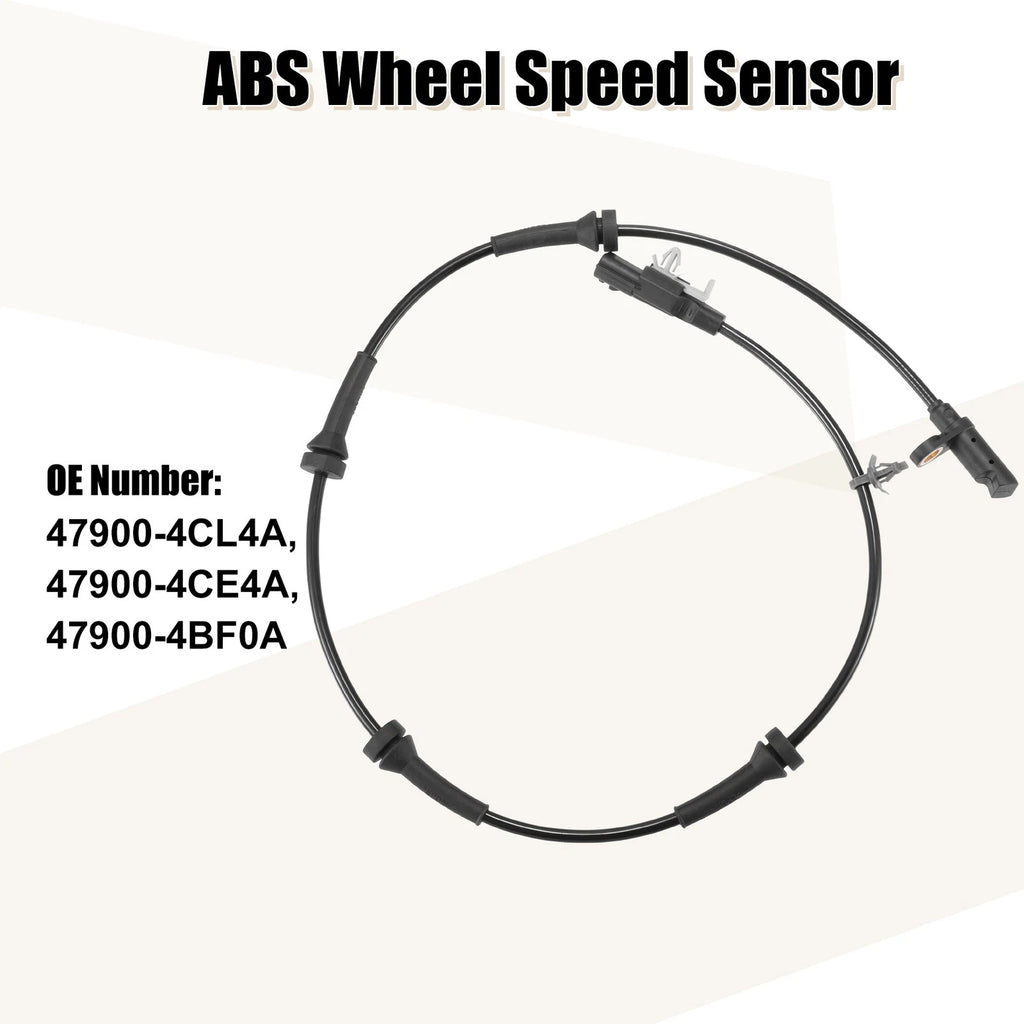 ABS Wheel Speed Sensor Set of 2 for Nissan Rogue (2015–2017) 47900-4CL4A