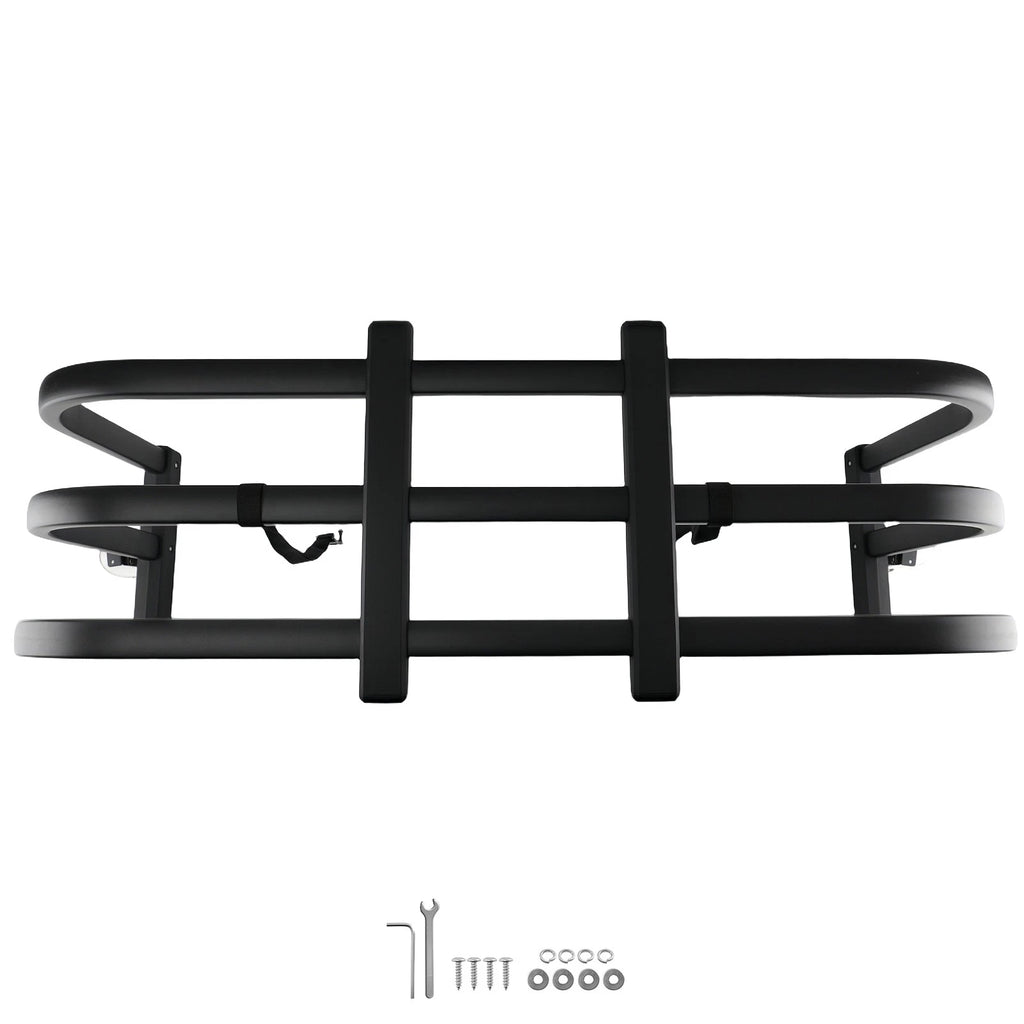 Aluminum Bed Extender for Small Pickup Truck (49-61in, Adjustable, Black)