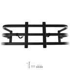 Aluminum Bed Extender for Small Pickup Truck (49-61in, Adjustable, Black)
