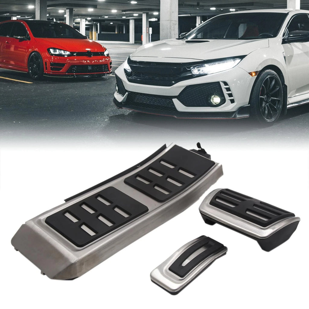 3Pcs Accelerator Brake Rest Foot Pedals Pad Set for Audi A4 B8 S4 (2008–2016)