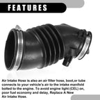 Air Cleaner Intake Hose Tube with Clamps for Honda Pilot V6 3.5L (2009-2015)