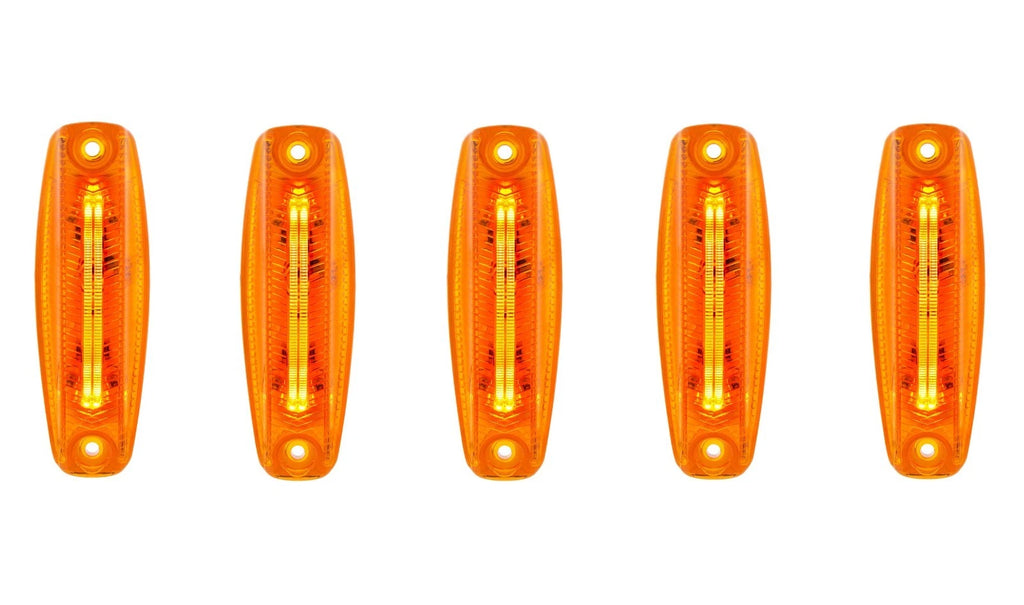 LED Cab Roof Marker Lights Amber for Freightliner Cascadia (2008–2024)