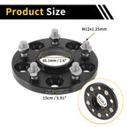 2 Pcs Wheel Spacers 5x114.3mm 66.1mm M12x1.25mm for Nissan Altima 