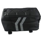 8L Tail Bag for Motorcycle PU Leather Waterproof Large Capacity Storage Bag