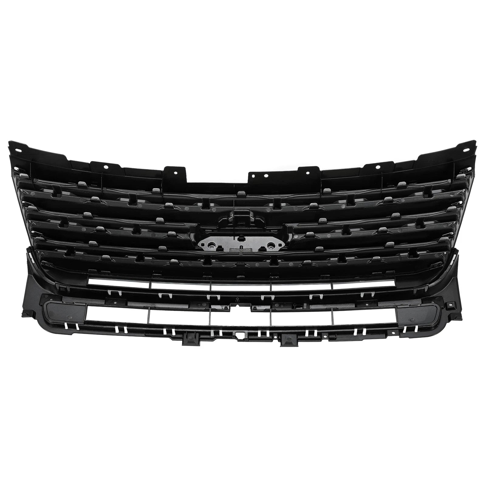 Front Bumper Upper Grille for Ford Explorer (2016–2017) Glossy Black