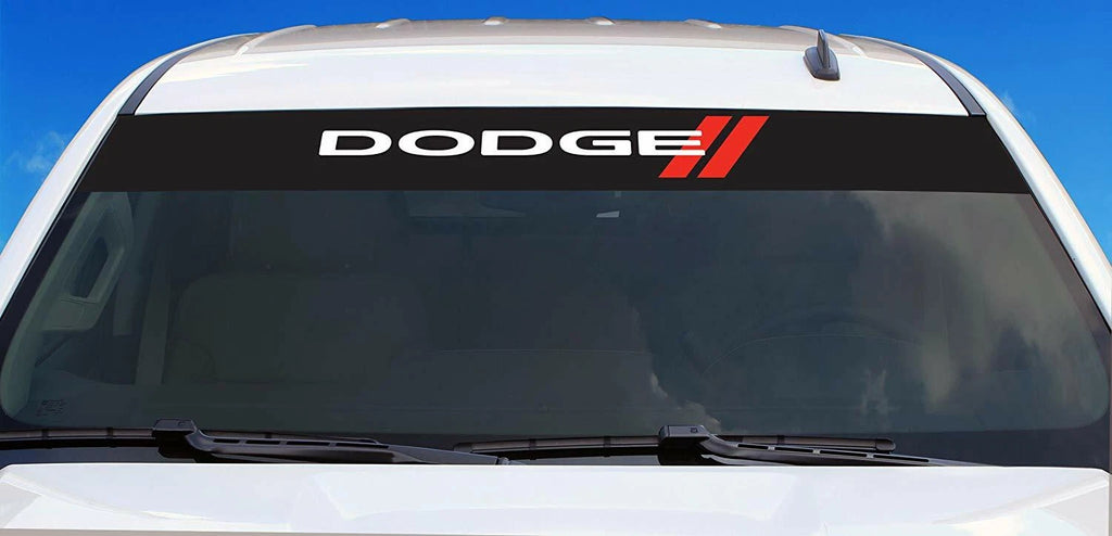 Red Elite Strips Sunscreen Windshield Decal Sticker 49501 for All Models