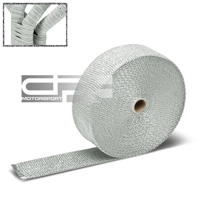2" Exhaust Heat Wrap Roll for Motorcycle (50 Feet) - Turbo, White