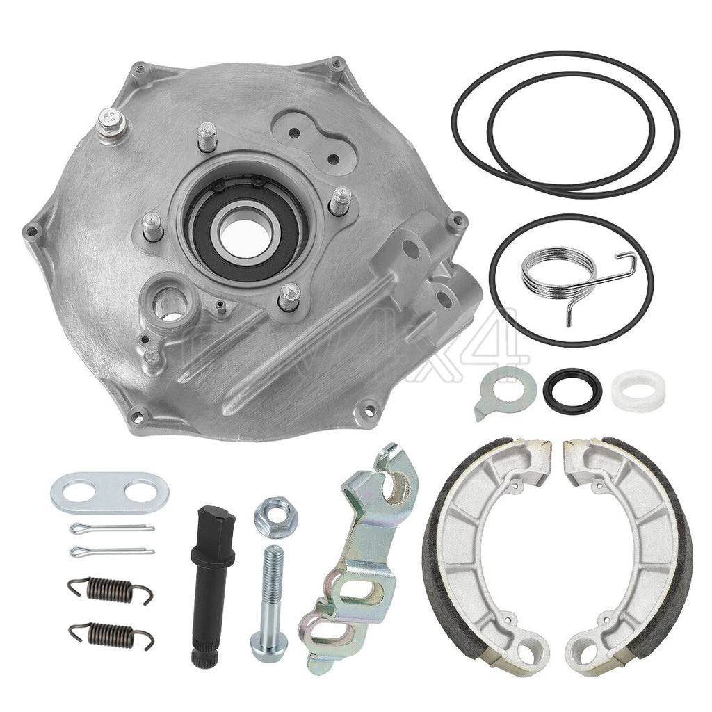 Rear Brake Plate Shoes Arm Rocker Cam Kit for Honda Rancher 420 TRX420FA (2014–2024)